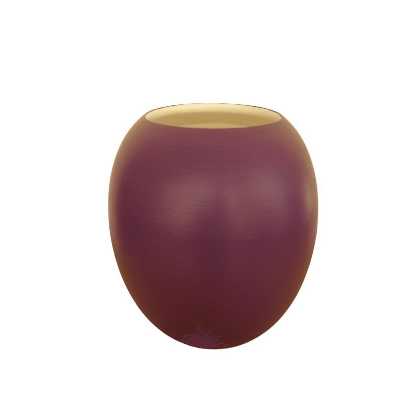 Duo Vase boule et Vase arrondi uni violet